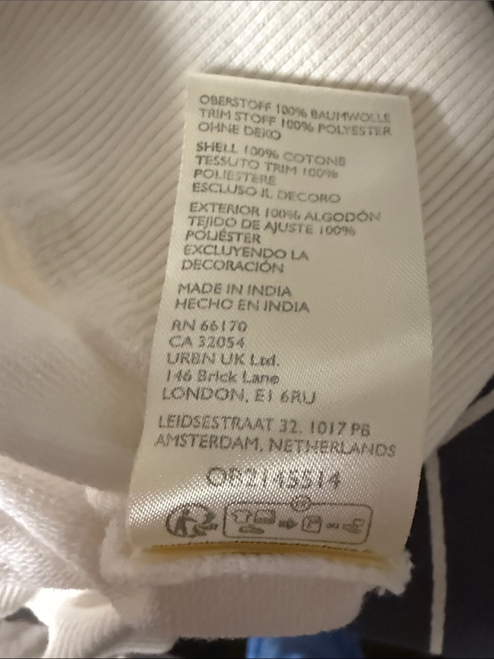Anthropologie White Embroidered Puff-Sleeve Sweatshirt - Picture 6 of 6